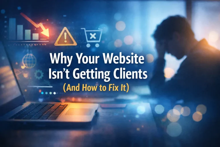 Why Your Website Isn’t Getting Clients (And How to Fix It)